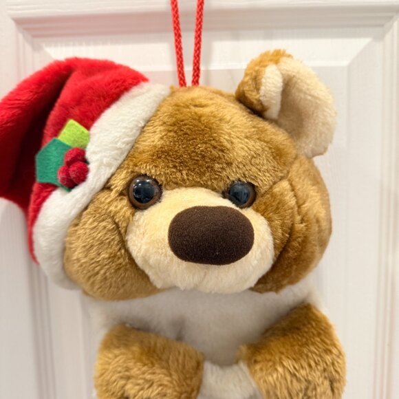 🎄3/$20‼️Vintage 3D Teddy Bear Christmas Stocking - Picture 6 of 12